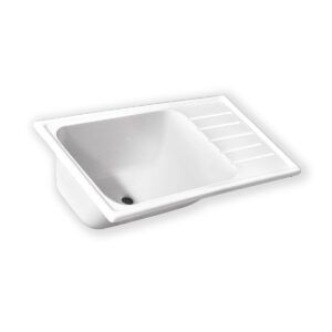 Pileta con mesada Derecha 80x48cm