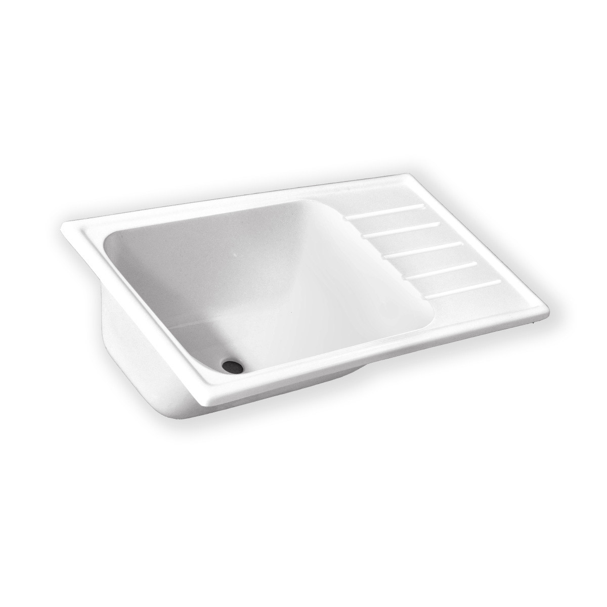 Pileta con mesada Derecha 80x48cm