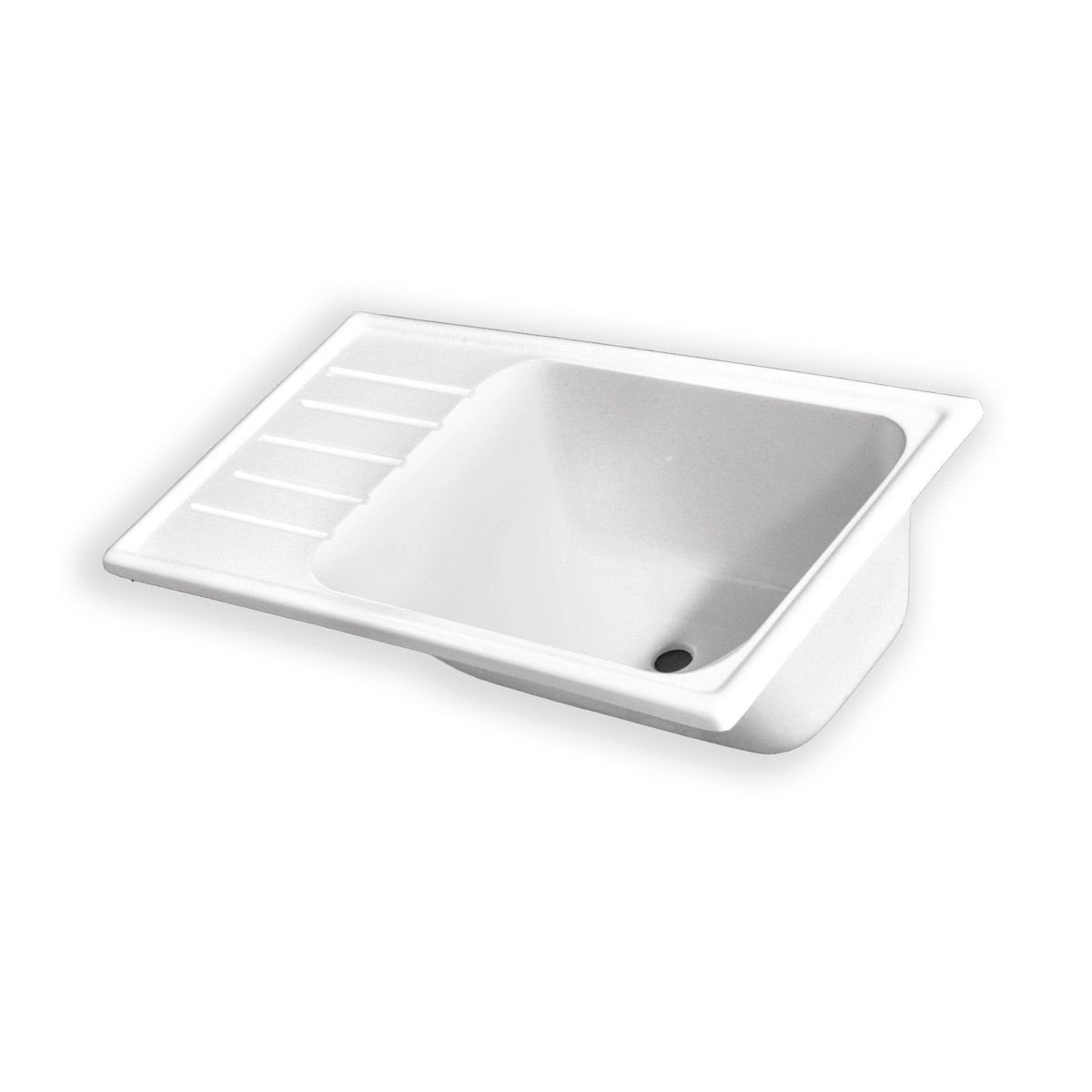 Pileta con mesada Izquierda 80x48cm